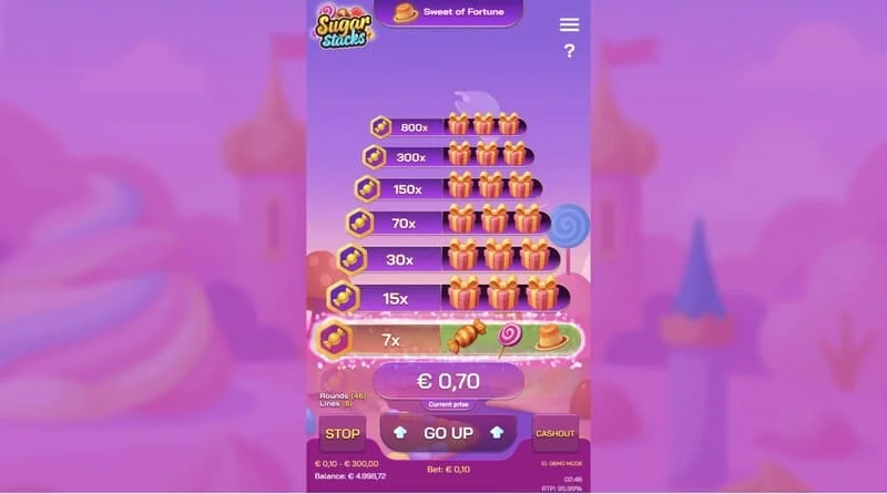 Sugar Stacks - on seviyeli tatlı bir şeker kulesi